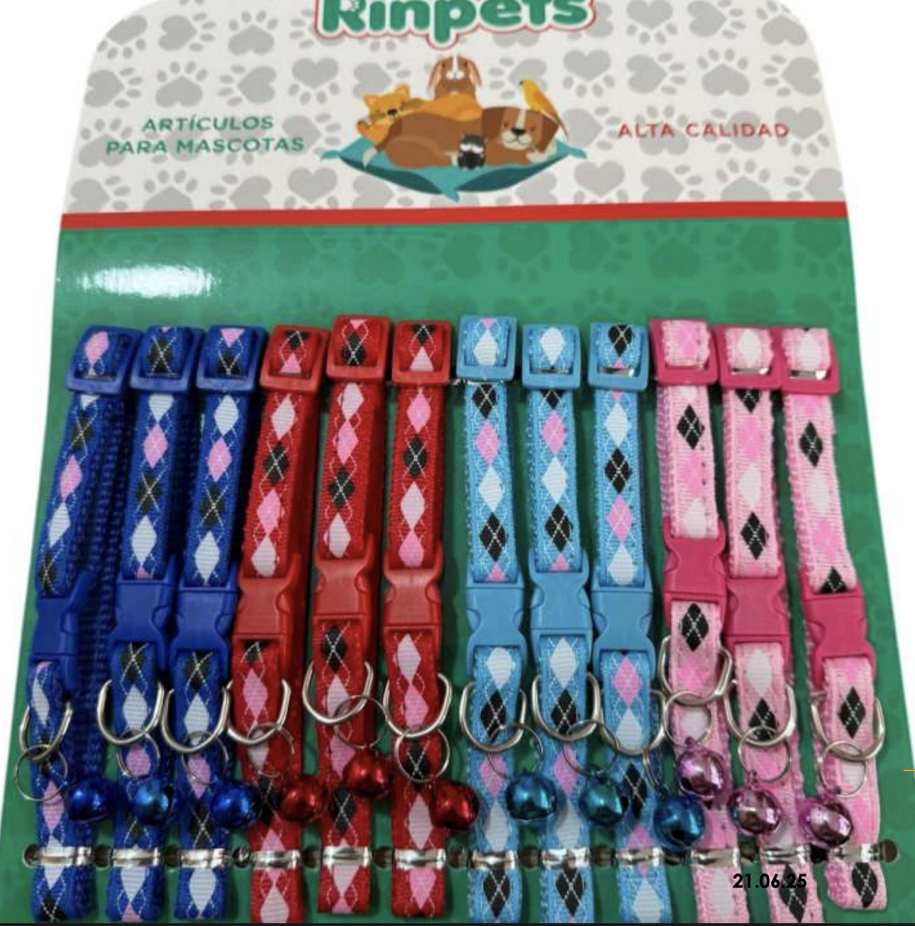 COLLAR PARA MASCOTAS ROMBO